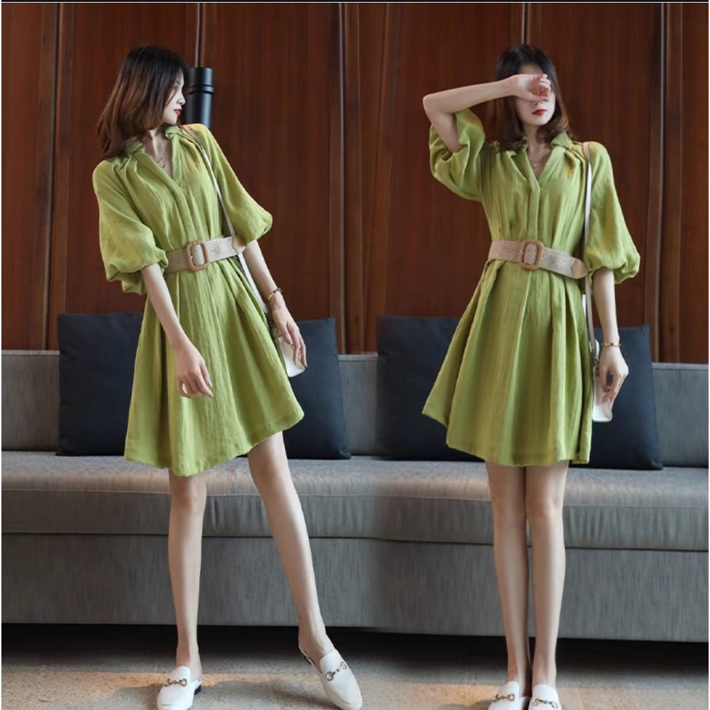 [HNFK] Dress Coco / Dress Wanita Model Baru / Dress Wanita Korea / Pakaian Wanita Kekinian / Baju Lebaran Terbaru 2023 / Pakaian Wanita