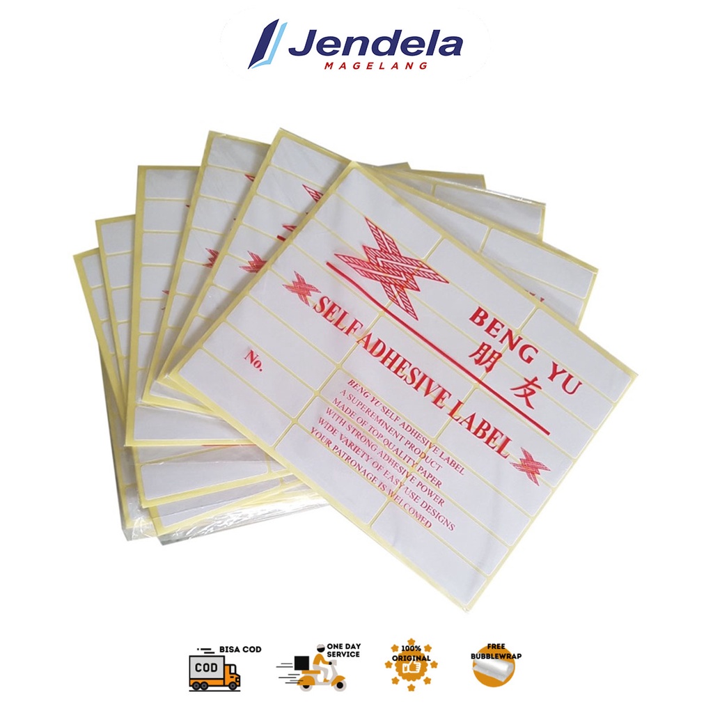 

Sticker Label Bengyu Self Adhesive Label