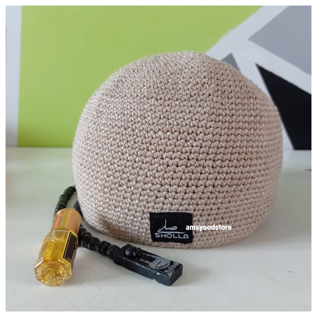 BY SHOLLA PECI RAJUT YAMANI POLOS, PECI RAJUT SUPER TEBAL, OLEH2 HAJI DAN UMROH BAHAN BERKUALITAS MU