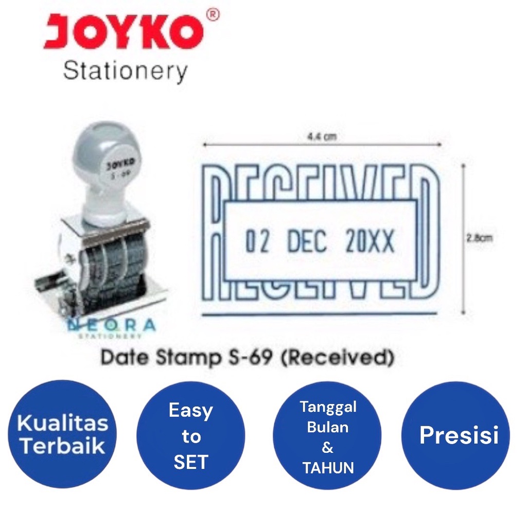 

Joyko Date Stamp Stempel Tanggal Received S-69