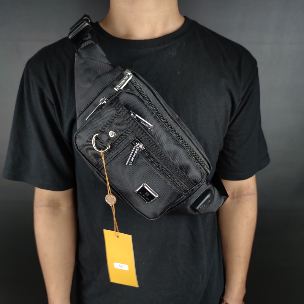 Polo Danny - Tas Pinggang Waistbag Nilon Premium Tas Pinggang Tas Selempang Bahu