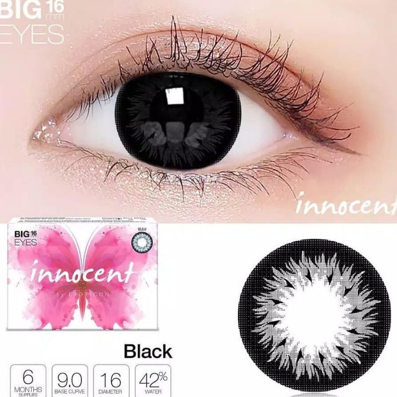 X2 softlens Innocent 16mm normal softlens big eyes softlens softlen kontaklensa cuci gudang