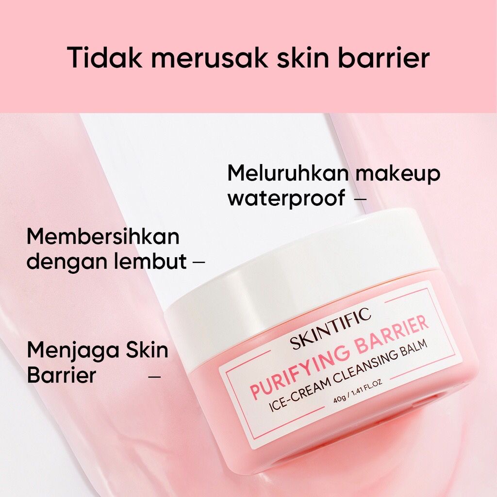 Skintific Purifying Barrier Ice Cream Cleansing Balm 40g