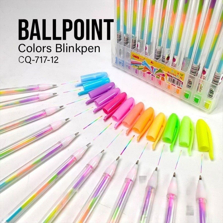 

Blink Pen CQ-717-12 | Pen Warna Rainbow