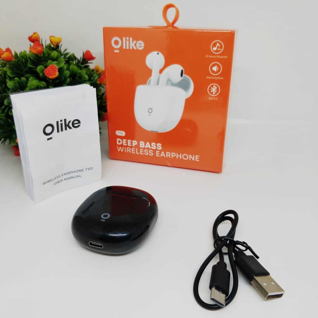 PROMO HEADSET BLUETOOTH TWS OLIKE T101 GARANSI 1 TAHUN BY.MINIGO