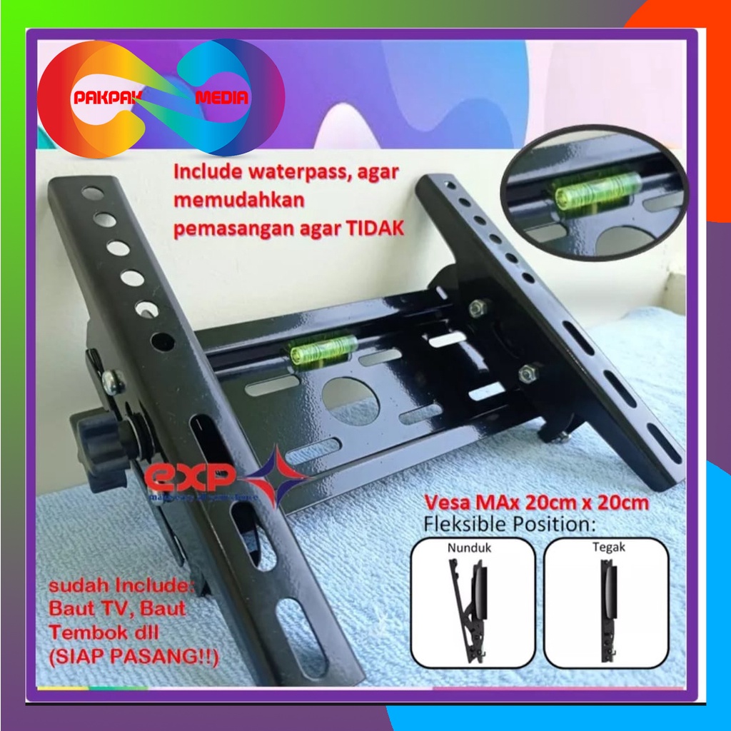 Bracket TV LED AKARI 14 inch 19 22 24 32 37 40 Inch BRACKET TV MURAH BERKUALITAS Bracket tv Braket T