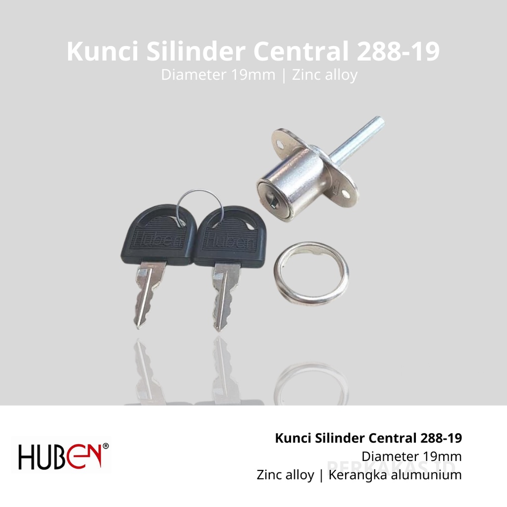 Kunci Lemari Huben Sliding Central HL 288-19