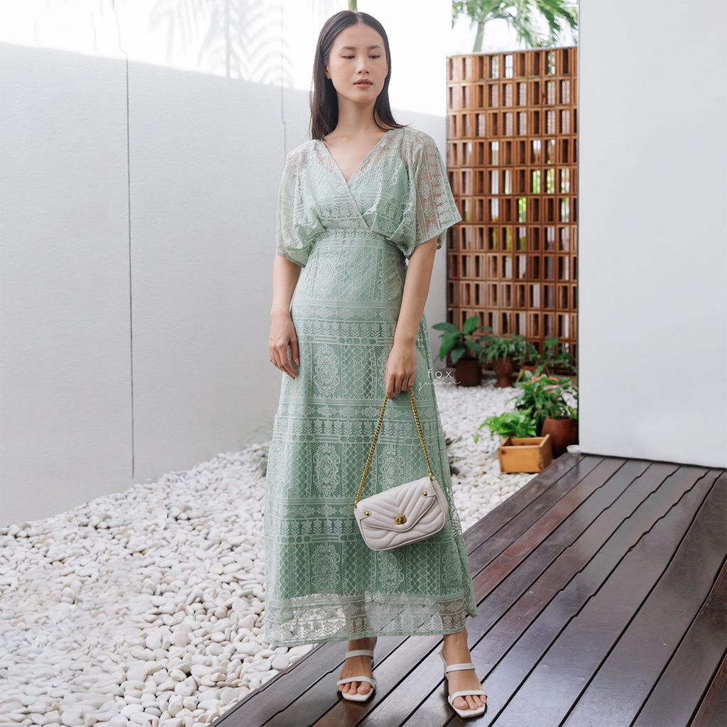 Foxquinn SAFIA DRESS / Dress Wanita / Kaftan Dress