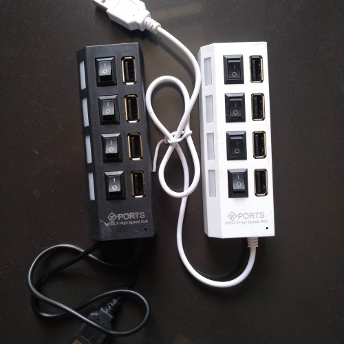 Usb Hub Saklar 4 Port On/Off High speed