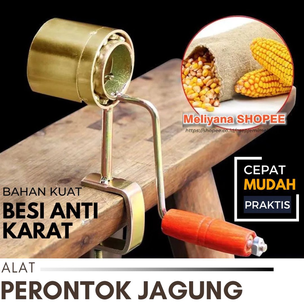 ORIGINAL Alat Perontok Pemipil Jagung Hand Crank Corn Thresher Manual