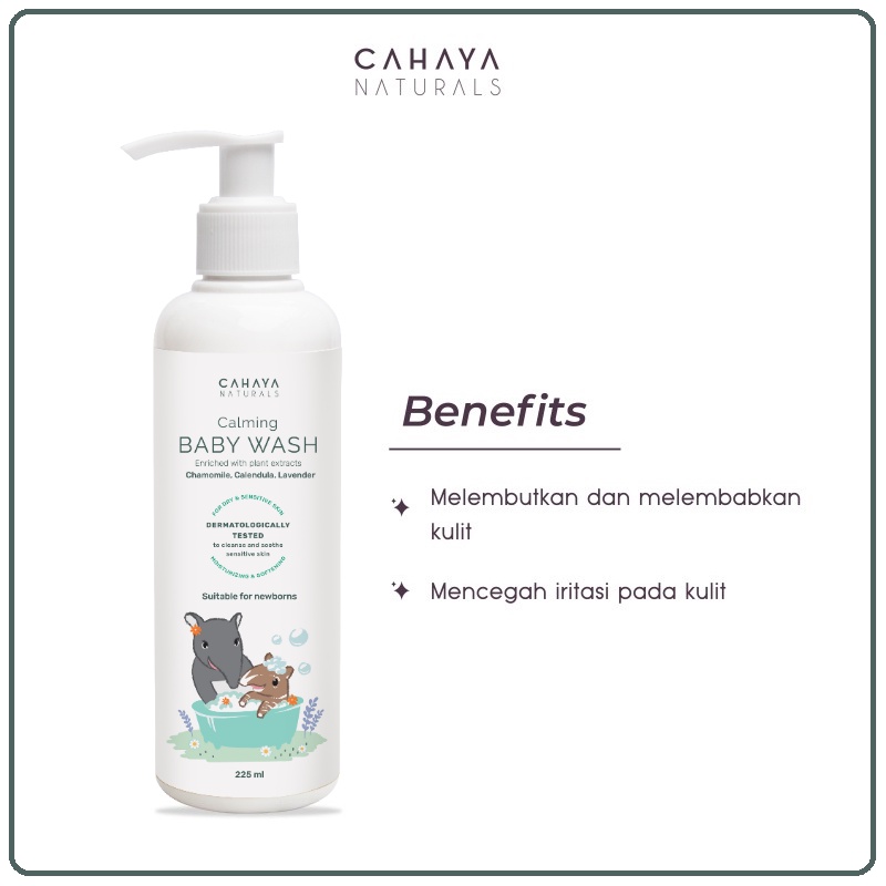 Cahaya Naturals Calming Baby Wash Head To Toe | Sabun Mandi Bayi