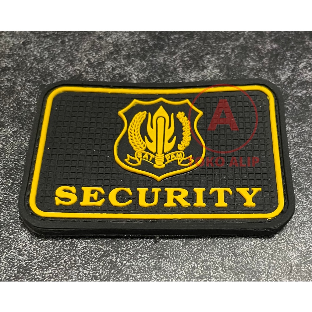 Patch Kopassus Security (Logo tlsn Kuning) - Patch Velcro Security - Prepetan Satpam