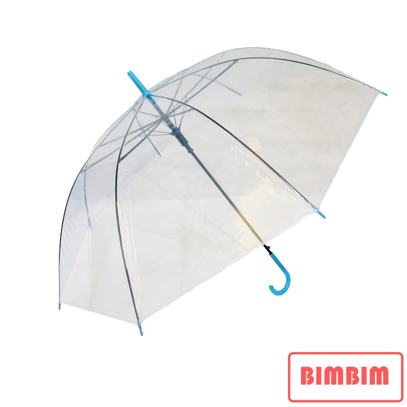 Payung Transparan Warna Polos Import Quality