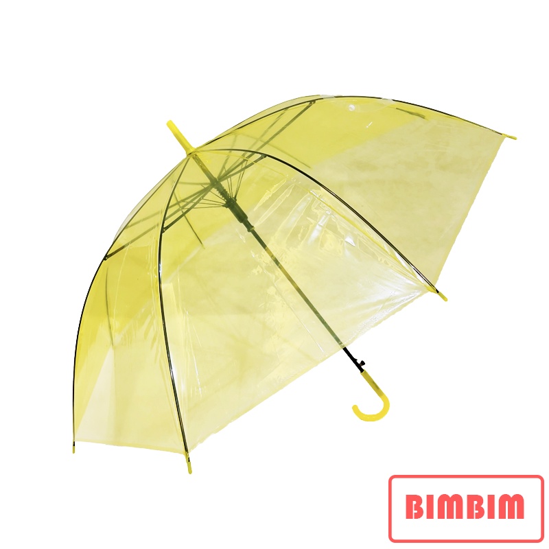 Payung Transparan Warna Polos Import Quality