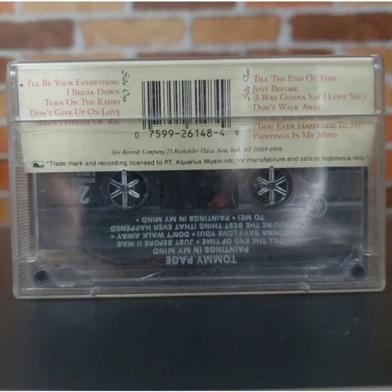 Kaset Pita Tommy Page-Paintings In My Mind