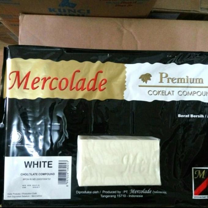 

mercolade white coklat compound repack 1kg