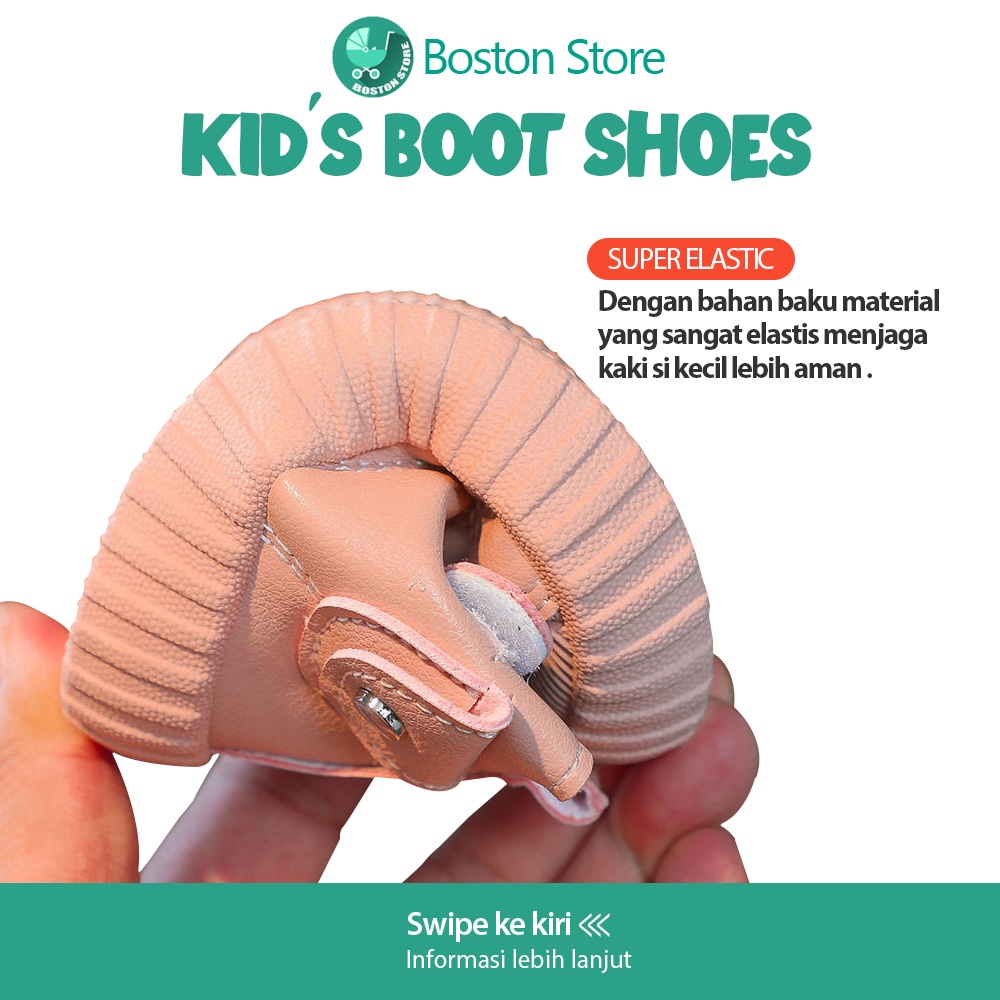 Bostonstore Sepatu Anak Boot Anti Licin Bahan Soft / prewalker boots bayi perempuan / Sepatu prewalker bayi perempuan / sepatu baby prewalker / sepatu bayi prewalker / Sepatu Boots Anak Prempuan / Sepatu Boots Anak / Sepatu Boots Anak Prempuan Import