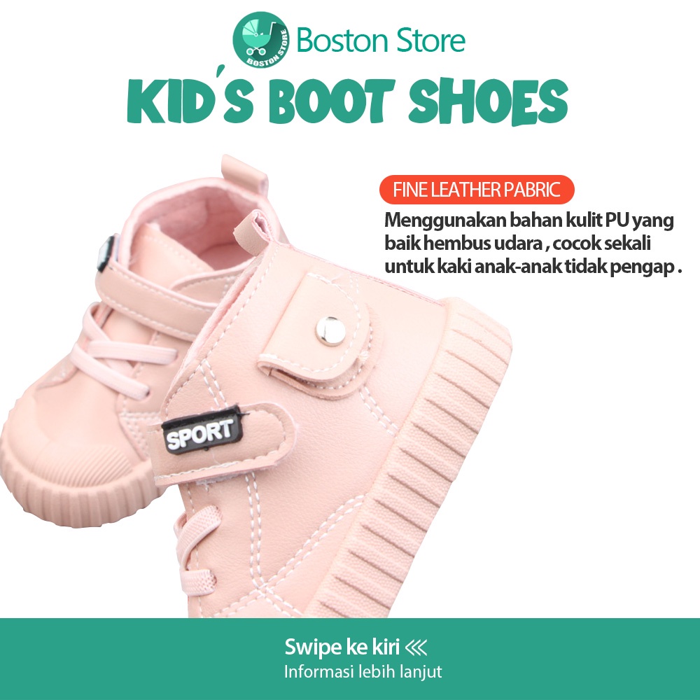 Bostonstore Sepatu Anak Boot Anti Licin Bahan Soft / prewalker boots bayi perempuan / Sepatu prewalker bayi perempuan / sepatu baby prewalker / sepatu bayi prewalker / Sepatu Boots Anak Prempuan / Sepatu Boots Anak / Sepatu Boots Anak Prempuan Import