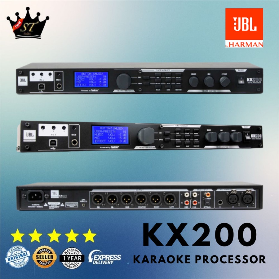 JBL KX200 KX 200 Processor Karaoke Surround Output