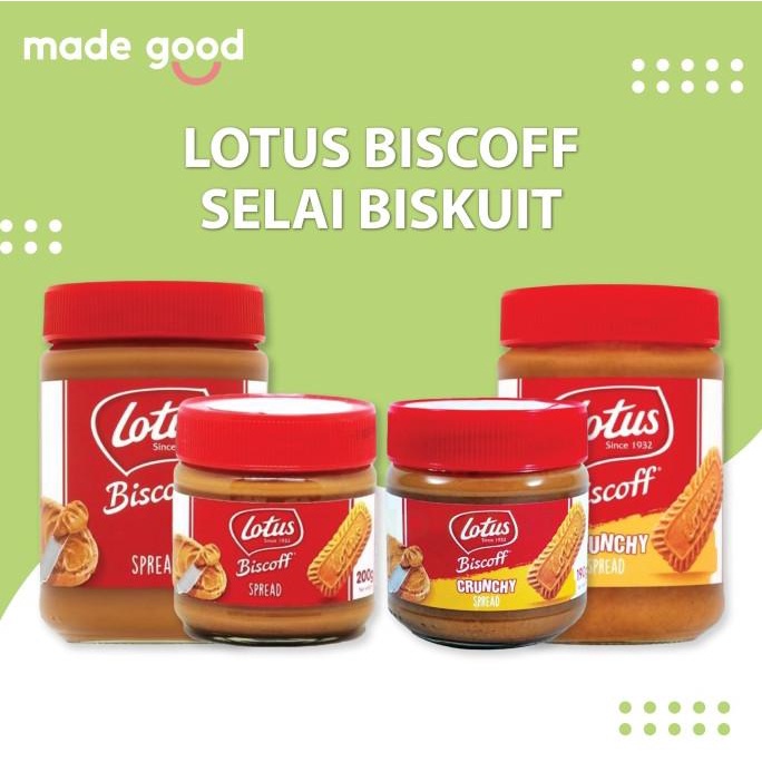 

Lotus Biscoff Spread - Crunchy & Smooth Selai Biskuit Speculoos