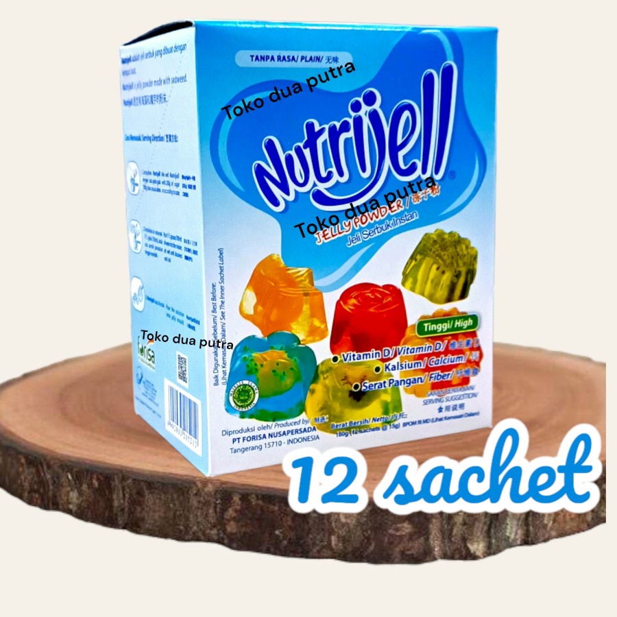 

nutrijell Jelly powder Plain @15gr X 12psc(1 box)