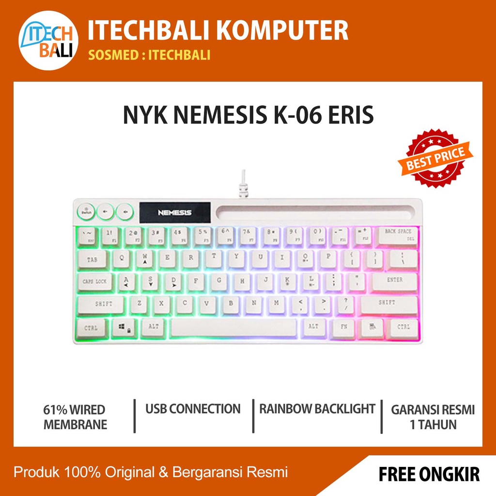 Keyboard Gaming NYK K-06 ERIS | ITECHBALI