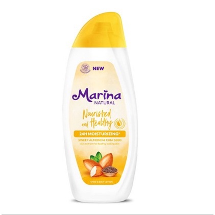 MARINA HAND &amp; BODY LOTION NATURAL NOURISHED &amp; HEALTHY 200 Ml