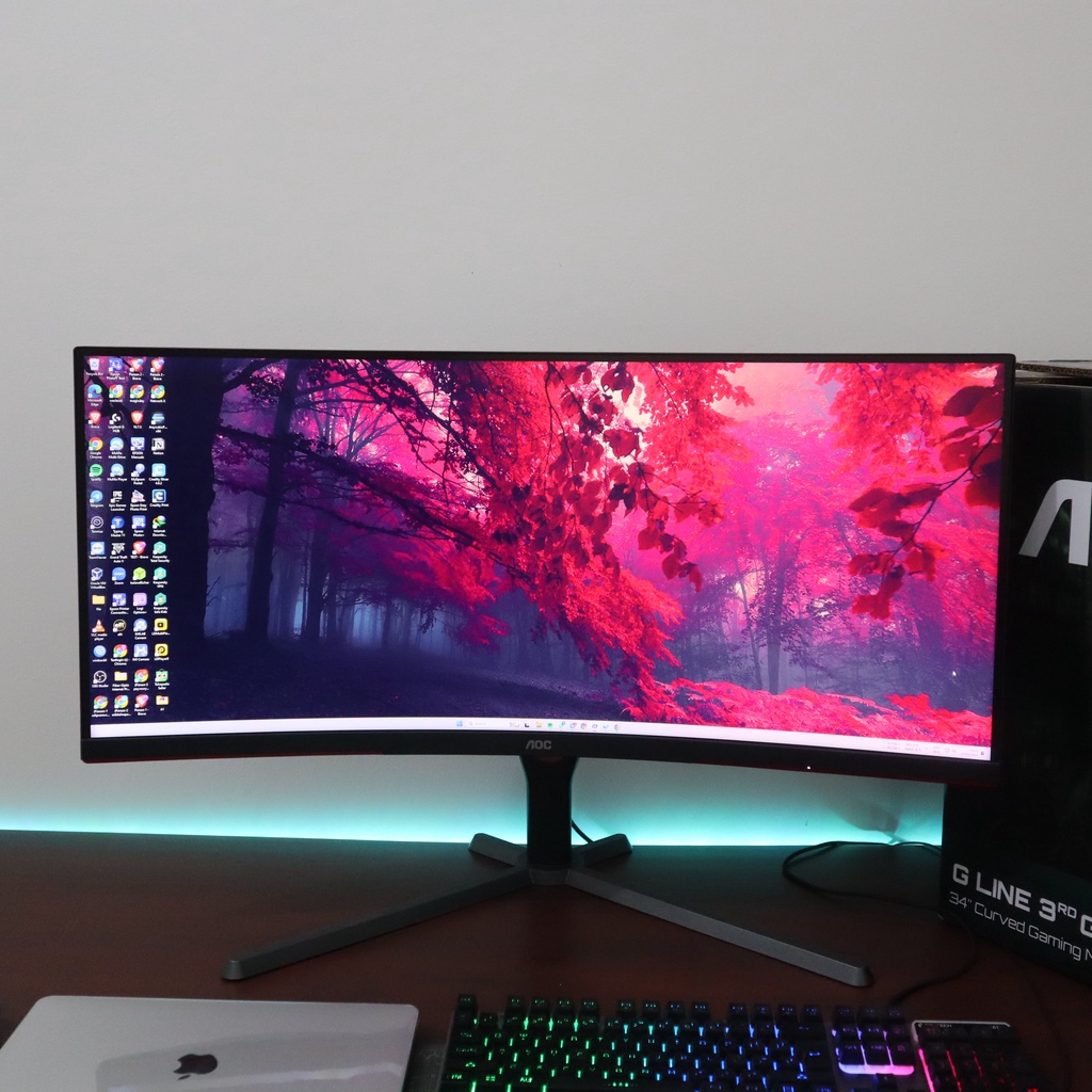 Monitor AOC CU34G3S Bekas