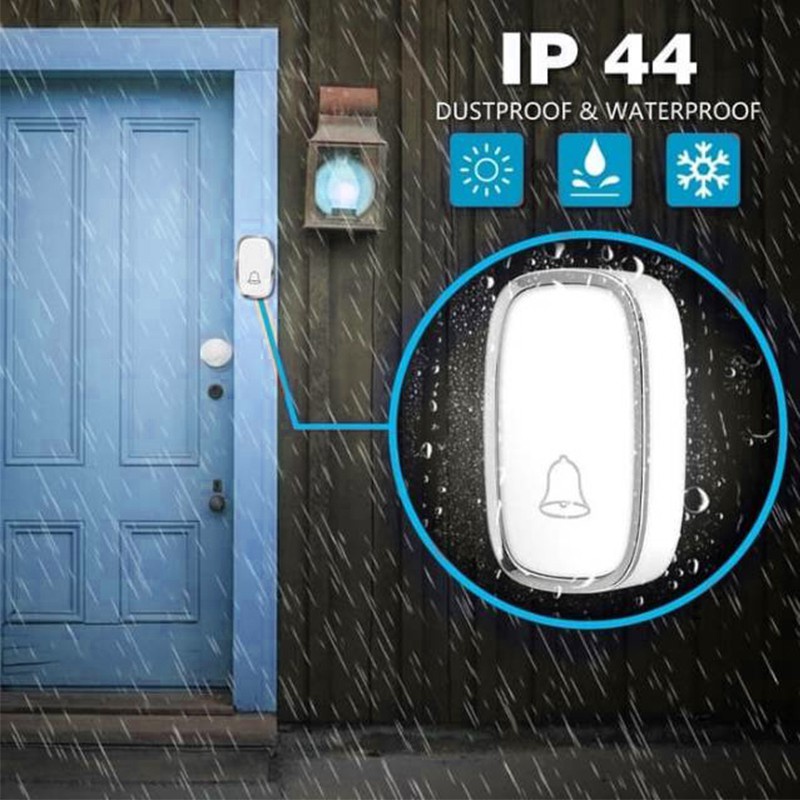 Bel Rumah Wireless Door Bell Waterproof Pintu