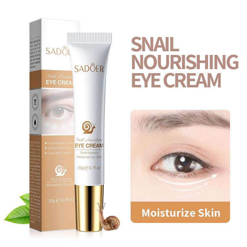 SADOER Snail Eye Cream Anti Aging Anti Wrinkle Remove Dark Circle Eye Essence 20gr