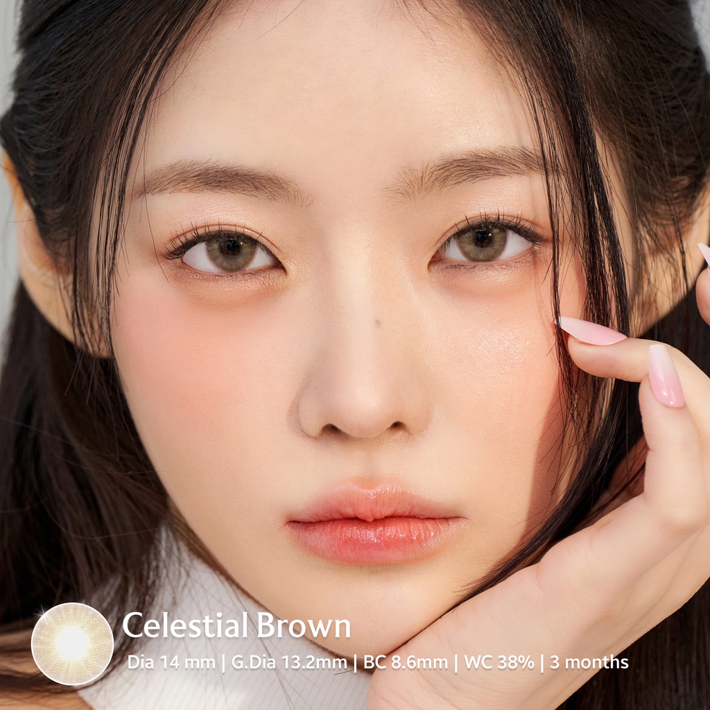 KawaiGankyu Softlens - Clearie Celestial Brown (1botol)