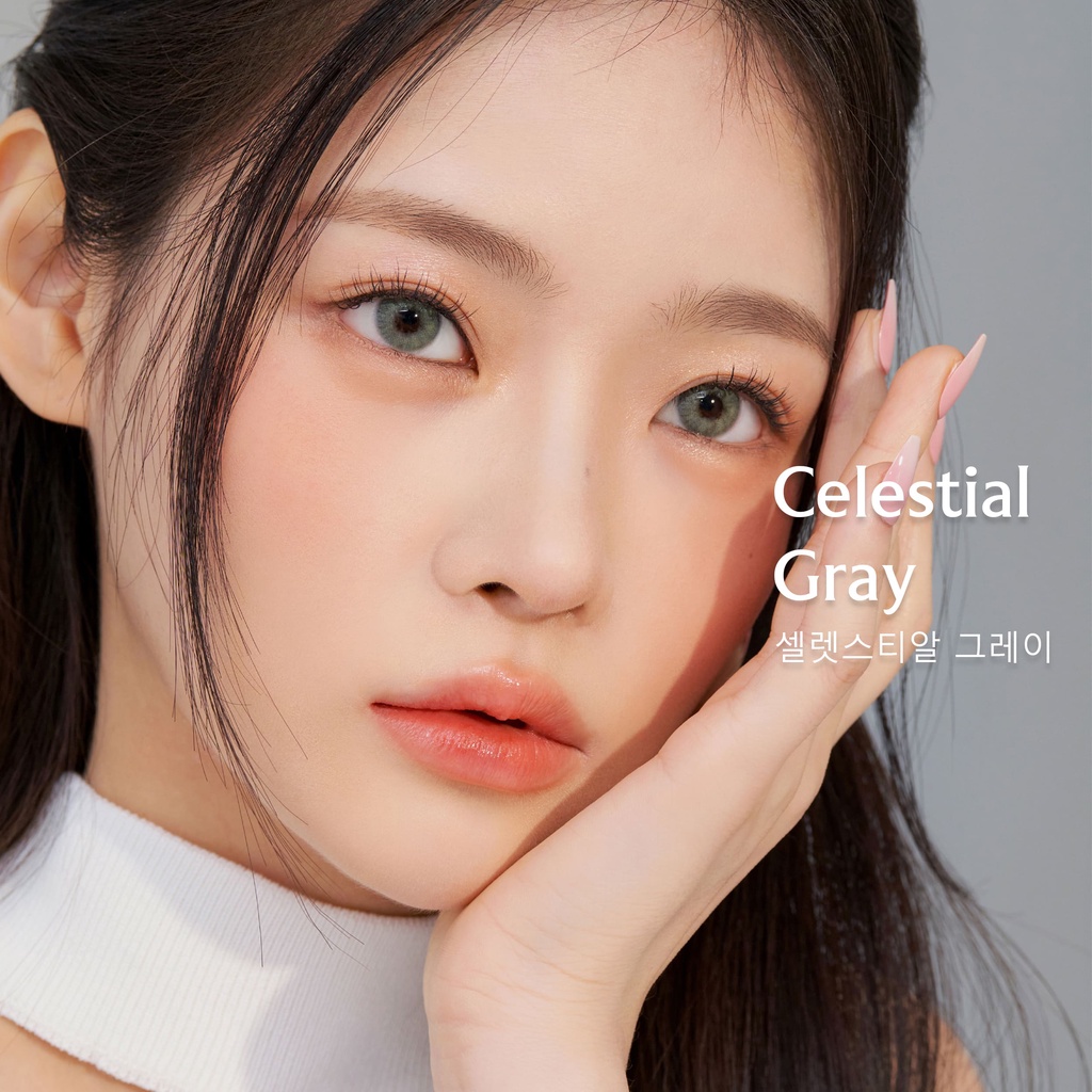 KawaiGankyu Softlens - Clearie Celestial Gray (1botol)