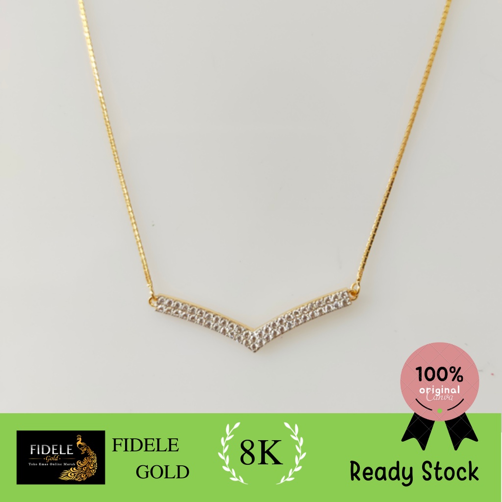 Kalung Nagita Aurel Rantai Italy Santa Kalung Fashion Artis Ubs gold