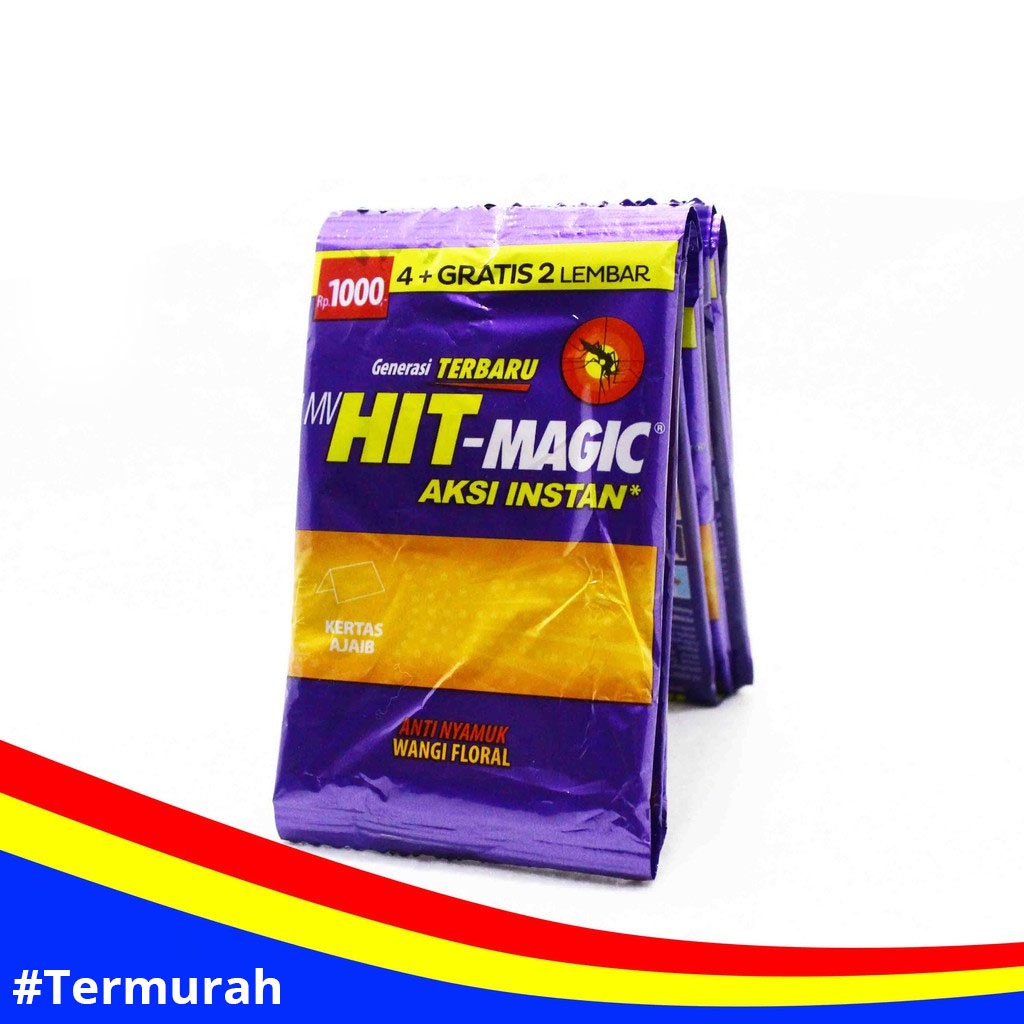 Hit Magic Obat Nyamuk Bakar Isi 12 -  Kertas Ajaib Hit Magic