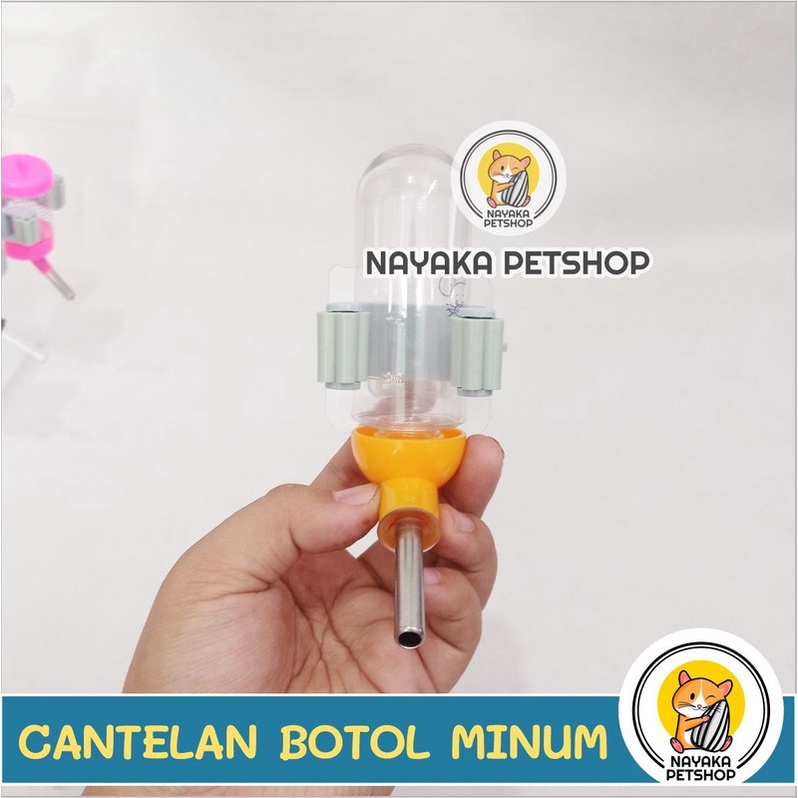 Cantelan Botol Minum Hamster Cantolan Aquarium Terarium Dot Air Wadah Dudukan Botol Akuarium Hewan