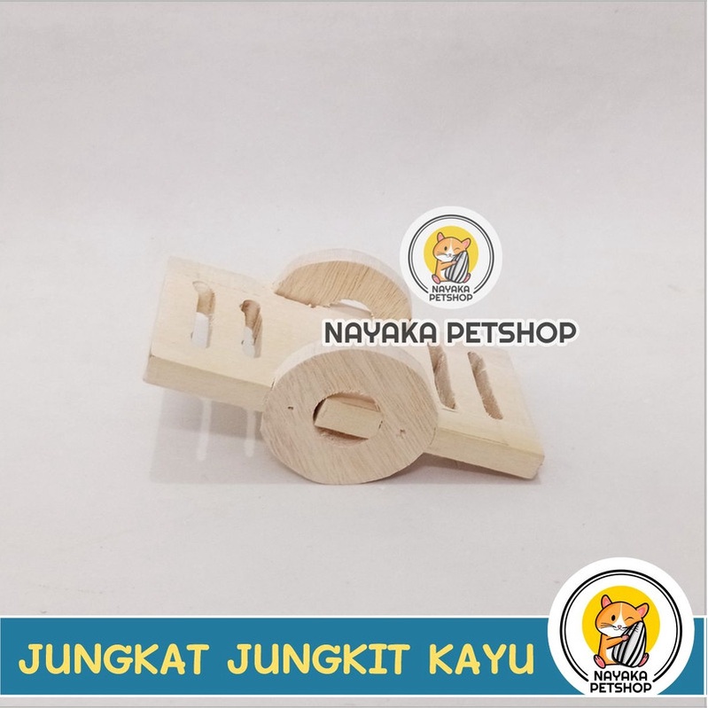 Jungkat Jungkit Kayu Hamster Mainan Hamster Wood Toys