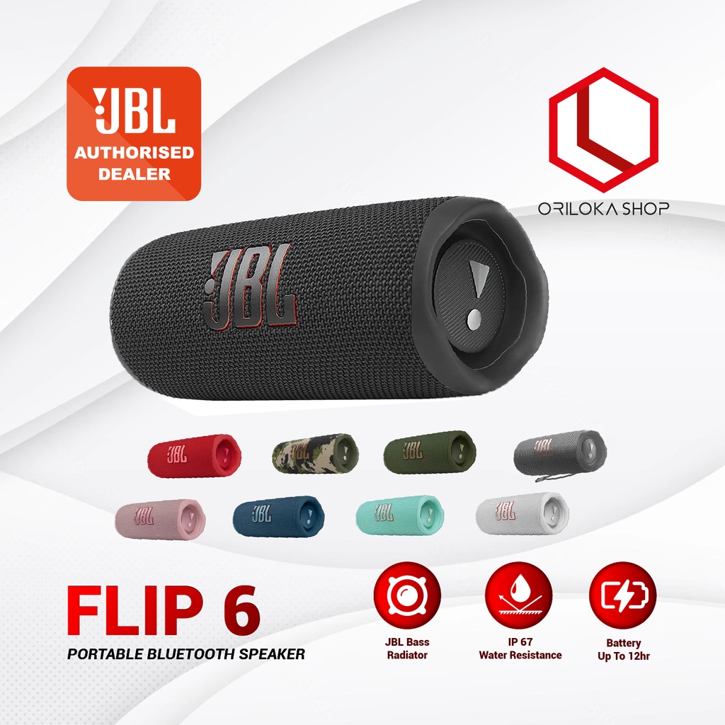 JBL Flip 6 Portable Wireless Bluetooth Speaker - Garansi Resmi IMS