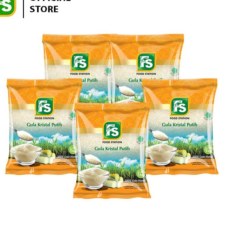 

Limited✔️✔️-Food Station -FS Gula Pasir Premium 5 Pcs @1 Kg