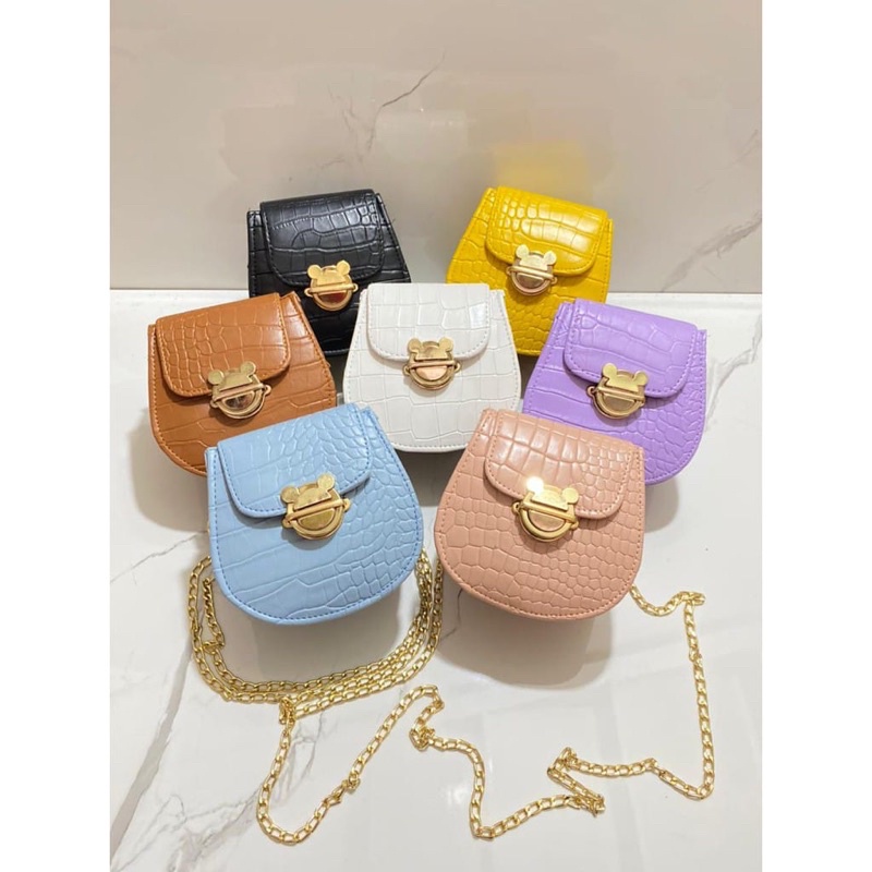 Tas Mickey Croco slingbag/tas selempang cewek mickey mouse