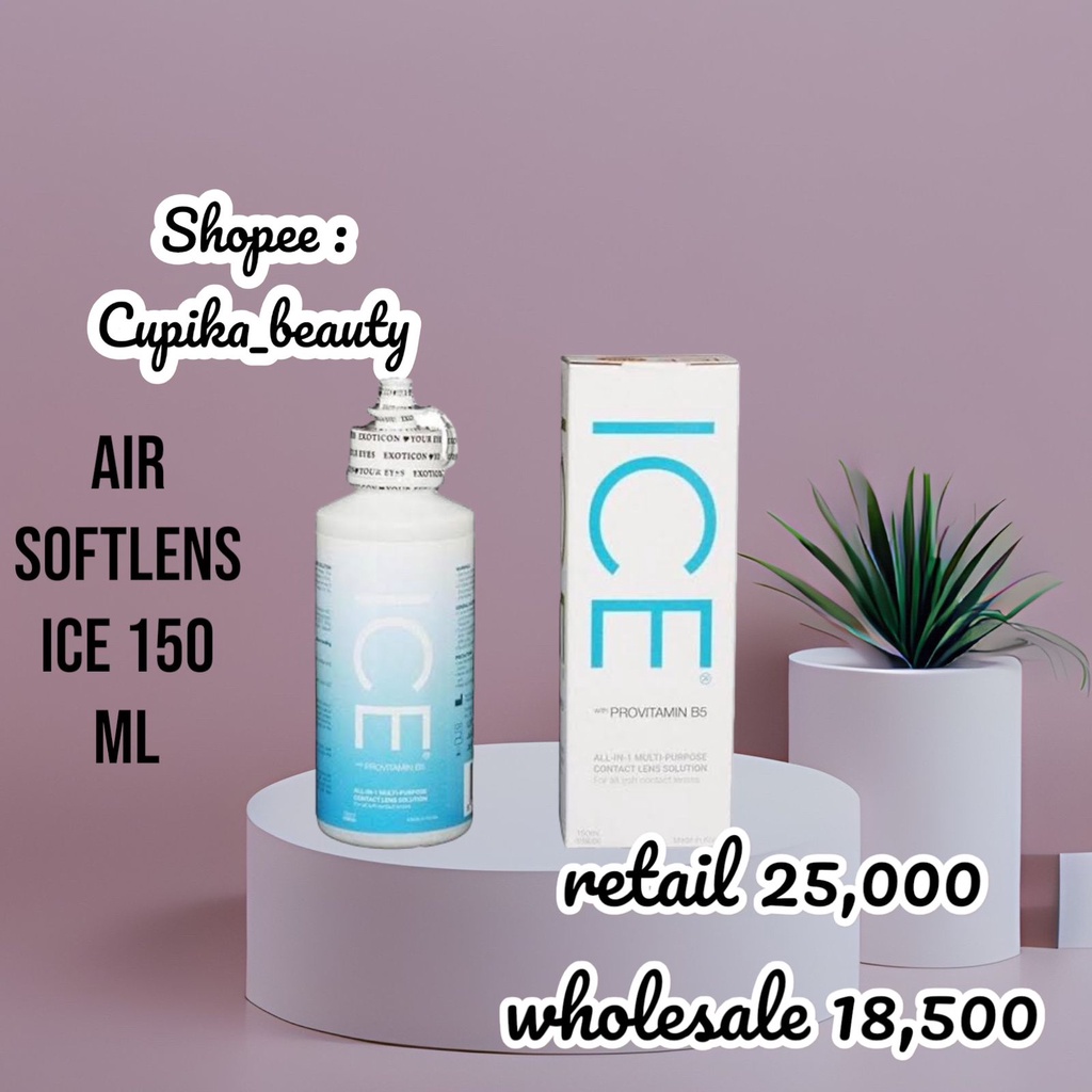 *ca* [150ml] Cairan Softlens ICE 150 ML Air Soflens ICE 150ml / Cairan Pembersih Soflen ICE 150ML PROVITAMIN B5