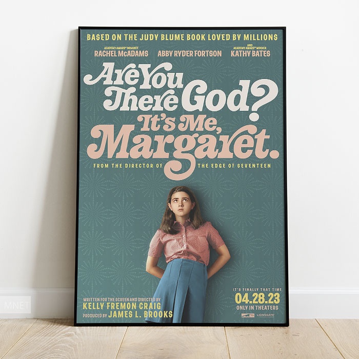 Poster Film Are You There God Its Me Margaret 2023 Bingkai Foto Minimalis