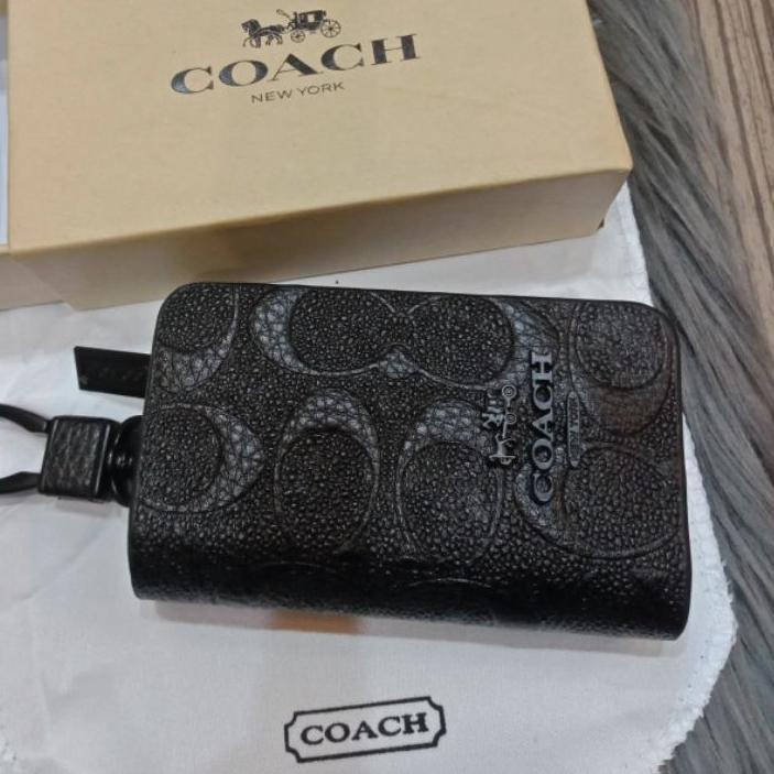 Ramadhan Offer✅-Dompet Gantungan Kunci Stnk Mobil/Motor Coach Import Premium Black .