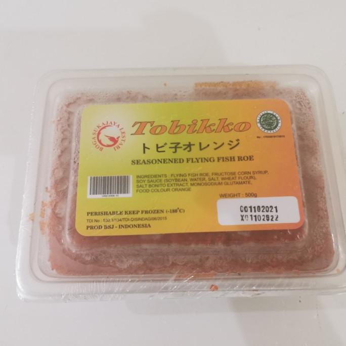 

Tobiko Orange 500gr fliying fish roe orange telur ikan terbang Halal termurah