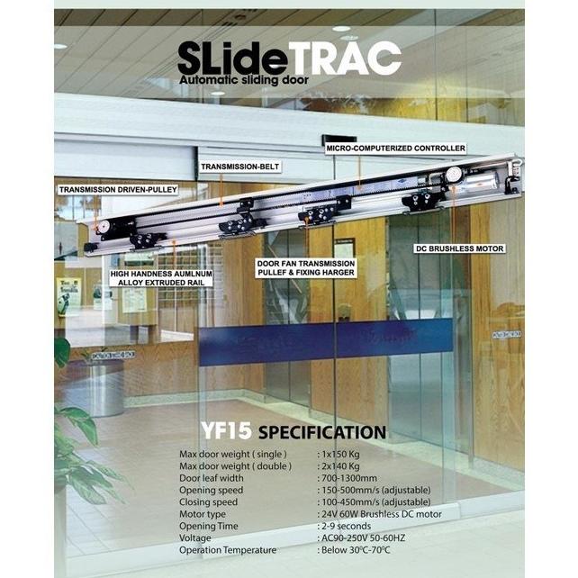 Automatic Sliding Glass Door / Pintu Kaca Otomatis Slidetrac