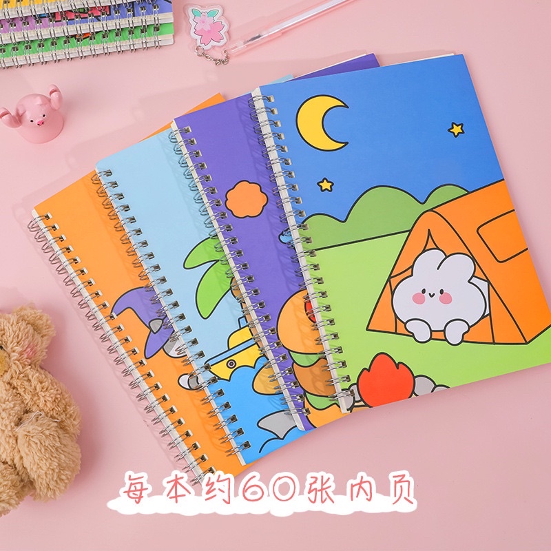 Buku tulis a5 spiral isi 60 lembar / agenda / note book / buku tulis bergaris/ buku tulis sekolah/ notebook a5 NB17