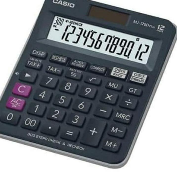 

PROMO⚡️-CASIO MJ-120D PLUS - Check & Correct Calculator / Kalkulator Desktop