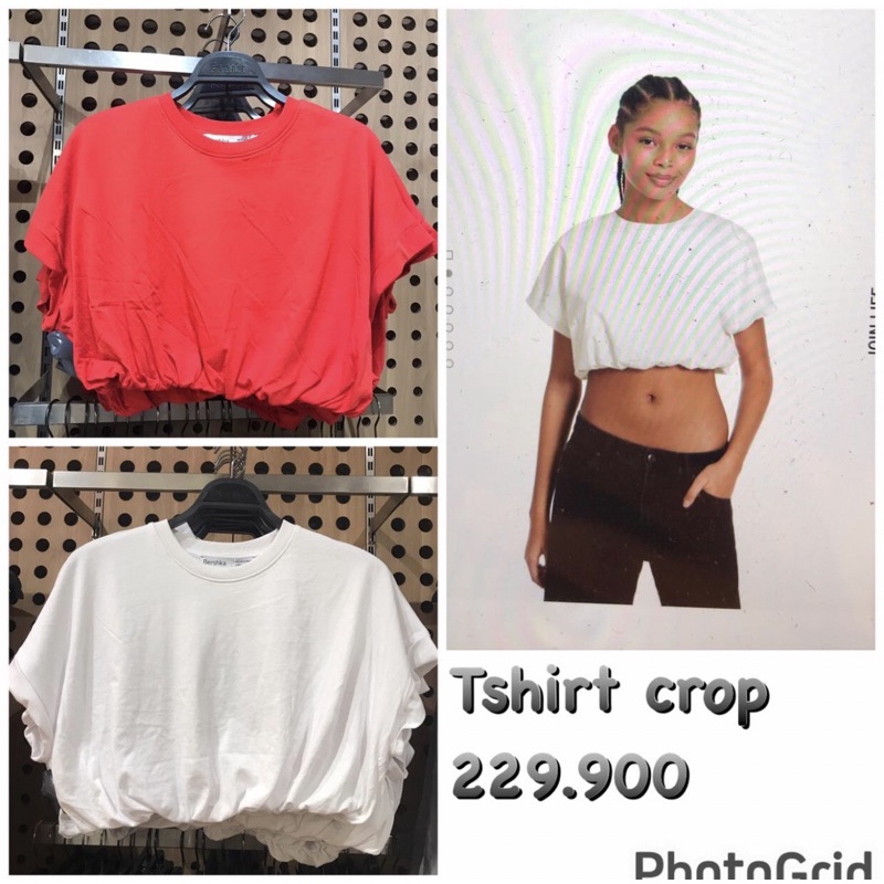 Crop Tshirt BERSHKA. Jastip