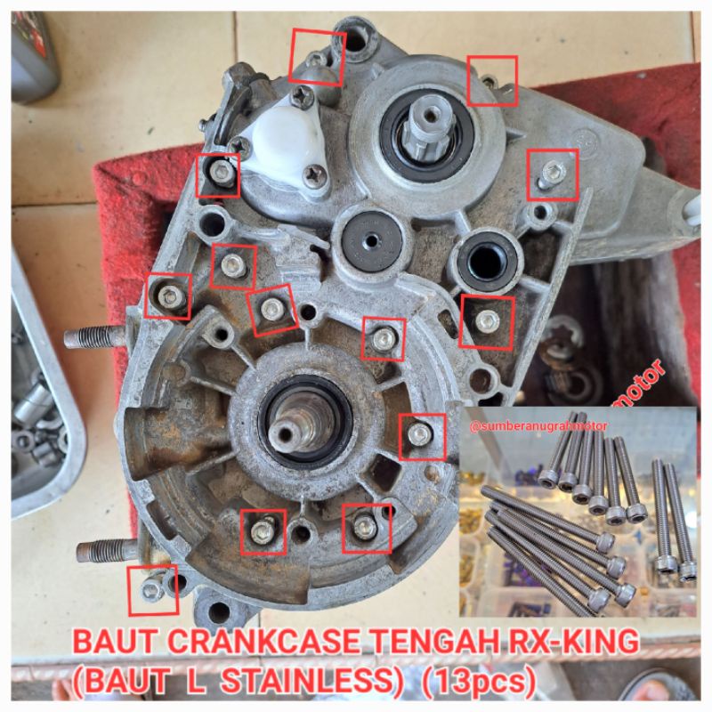 BAUT CRANKCASE RX-KING L STAINLESS / BAUT MESIN RXK RX KING RXS RXKING