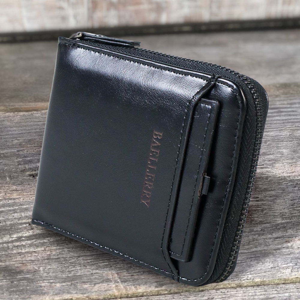 Baellerry Dompet Pria Bahan Kulit Horizontal
