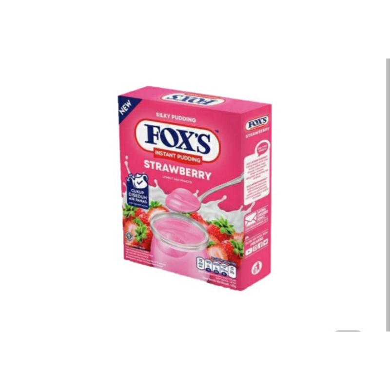 

FOX'S Instant pudding strawberry box 169g